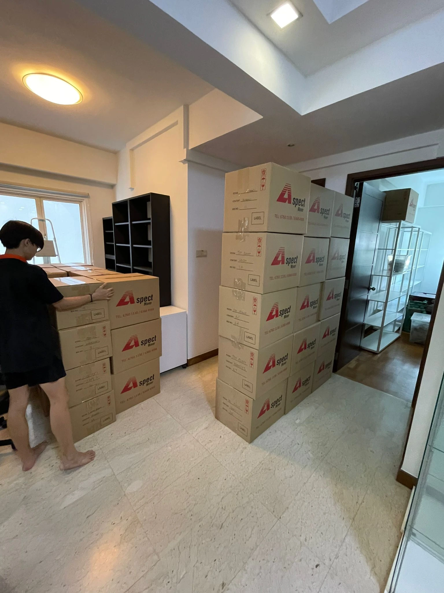 aspect movers helping on moving boxes