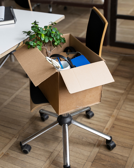 items packed for stuffs relocation