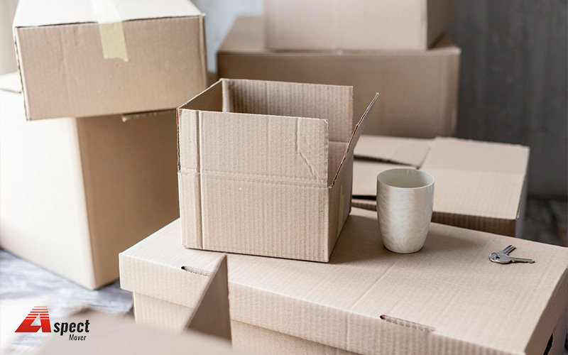 bunch of boxes used for packing