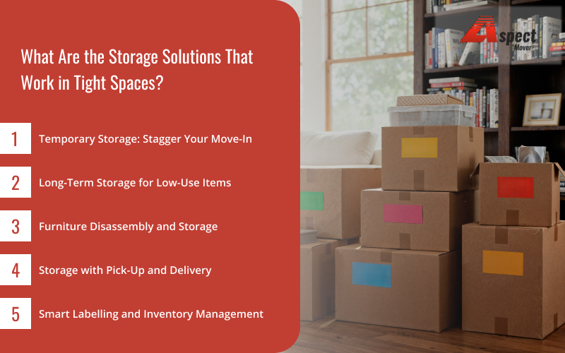 Infographic: Storage solutions for tight HDB and condo spaces.